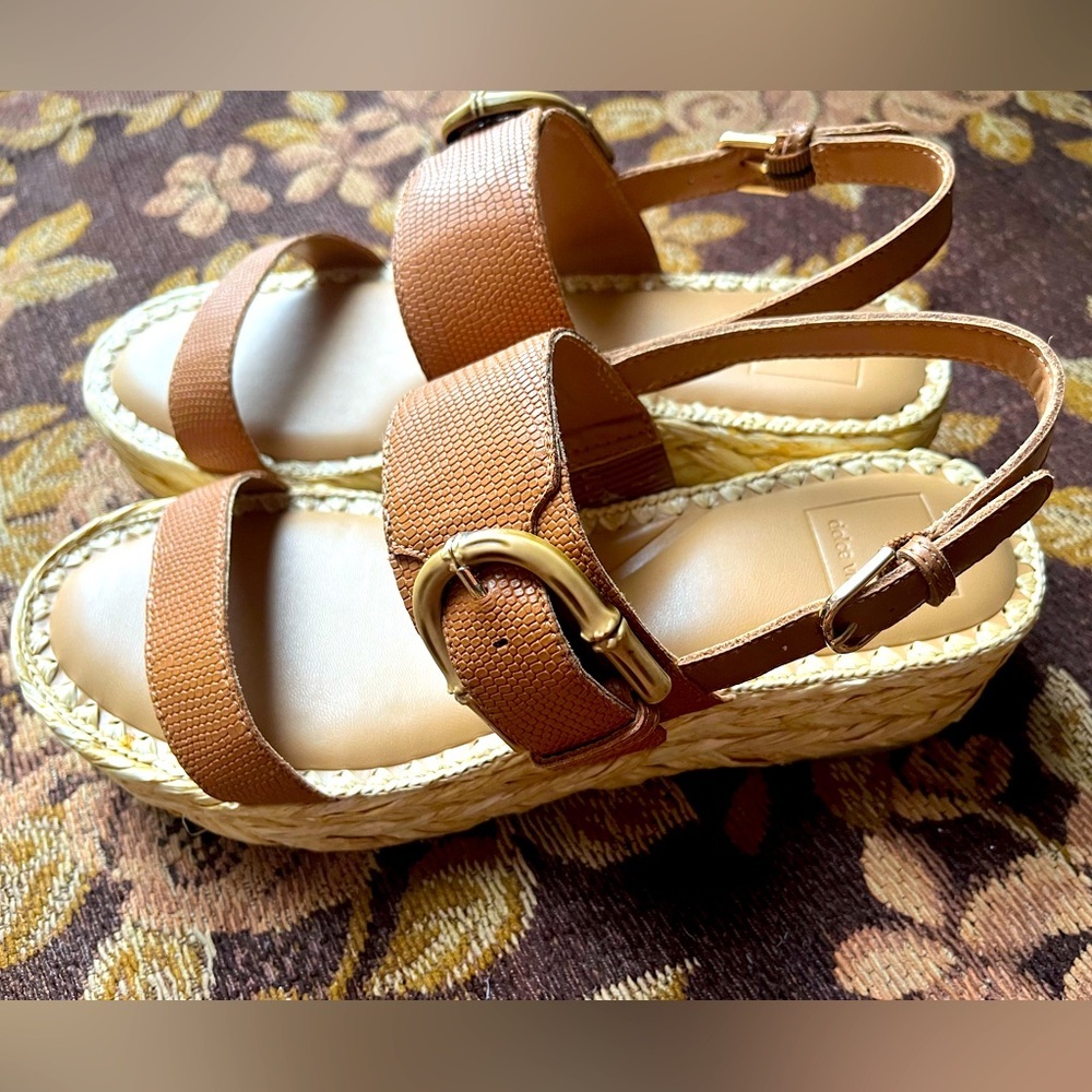 Dolce Vita Tan Leather Wedge Sandals “Chera” style various sizes - Picture 2 of 15